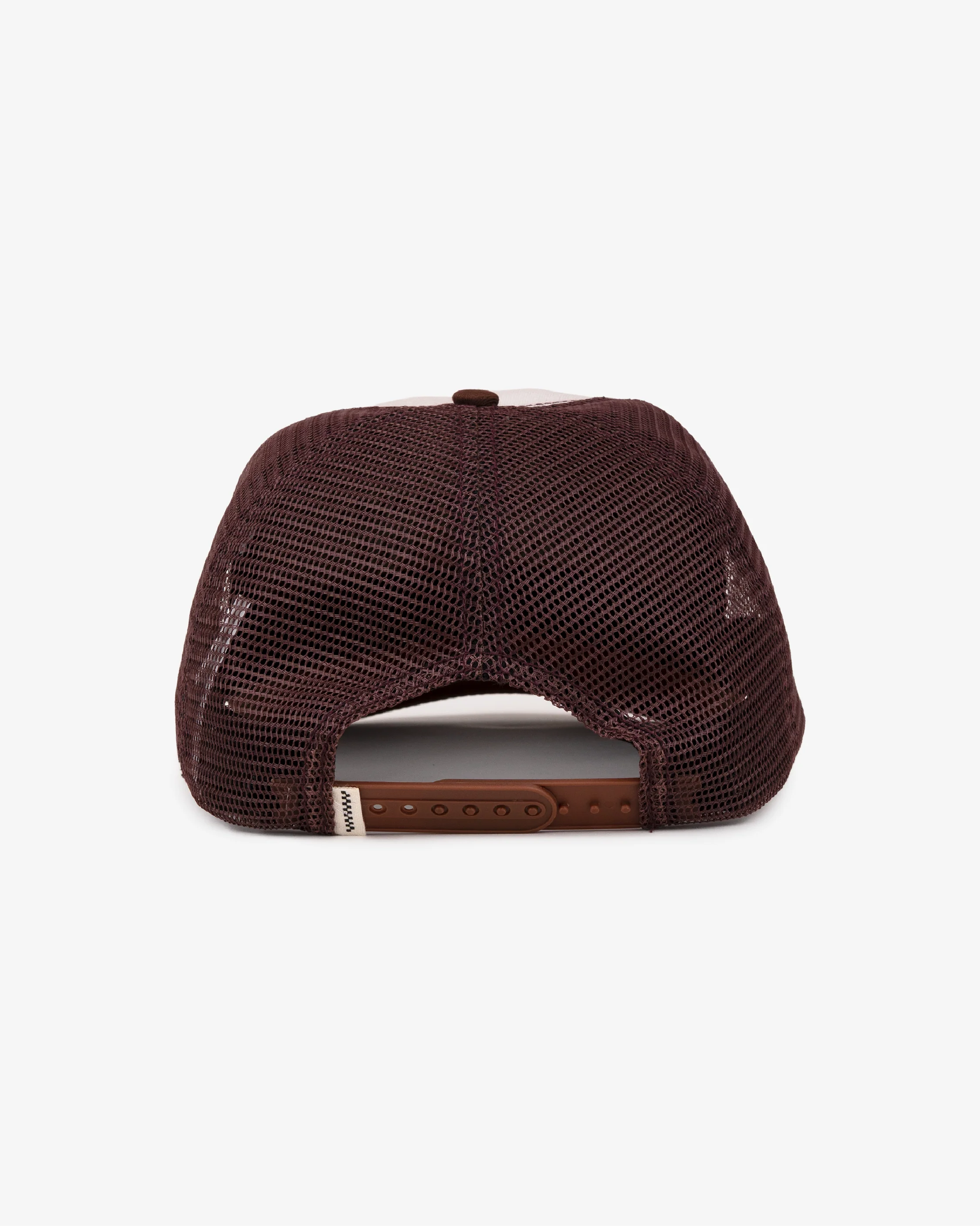 09 Cap - Ball Trucker - Off White/Brown - Image 3