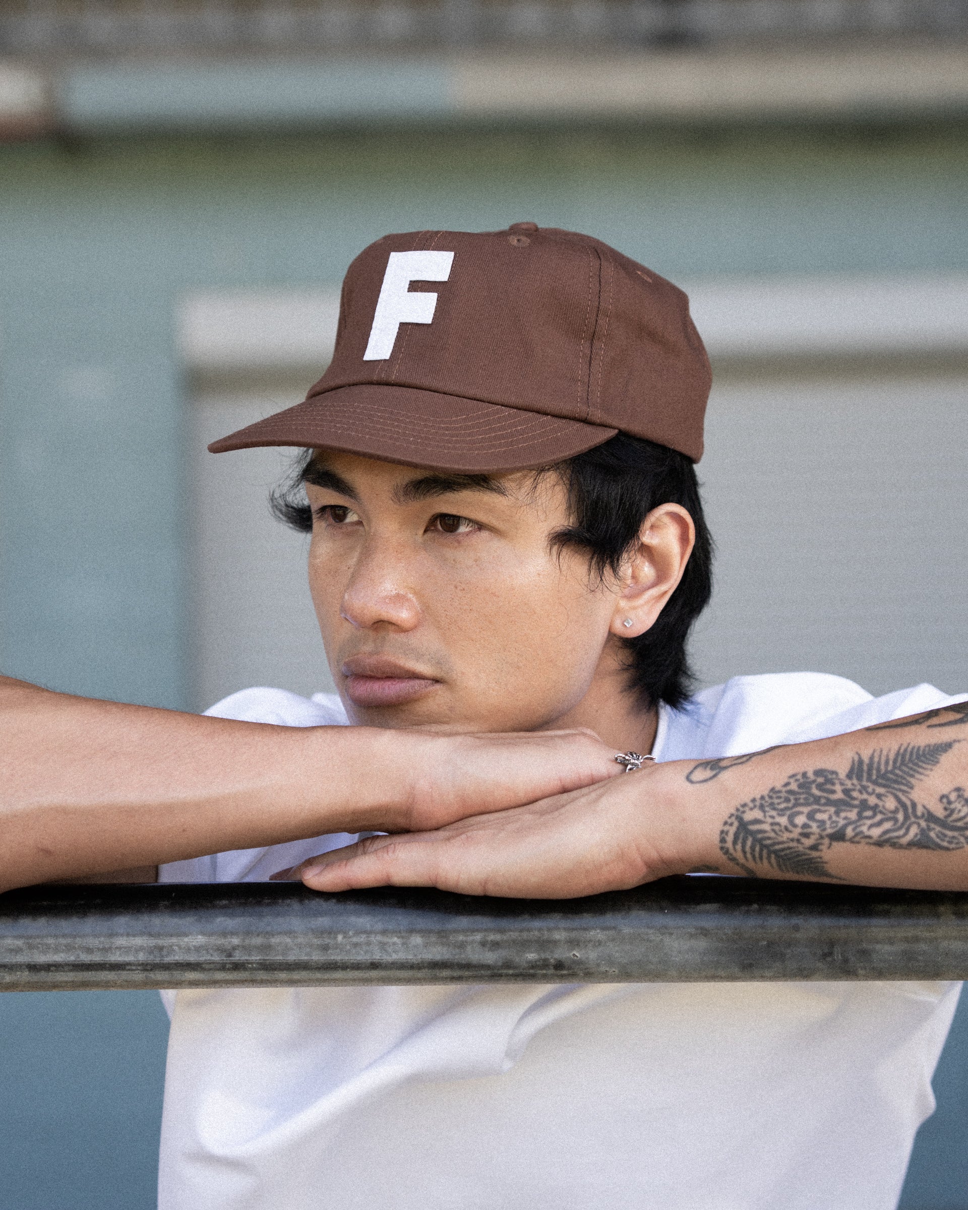 F Ball Cap - 6 Panel - Mocha - Image 5