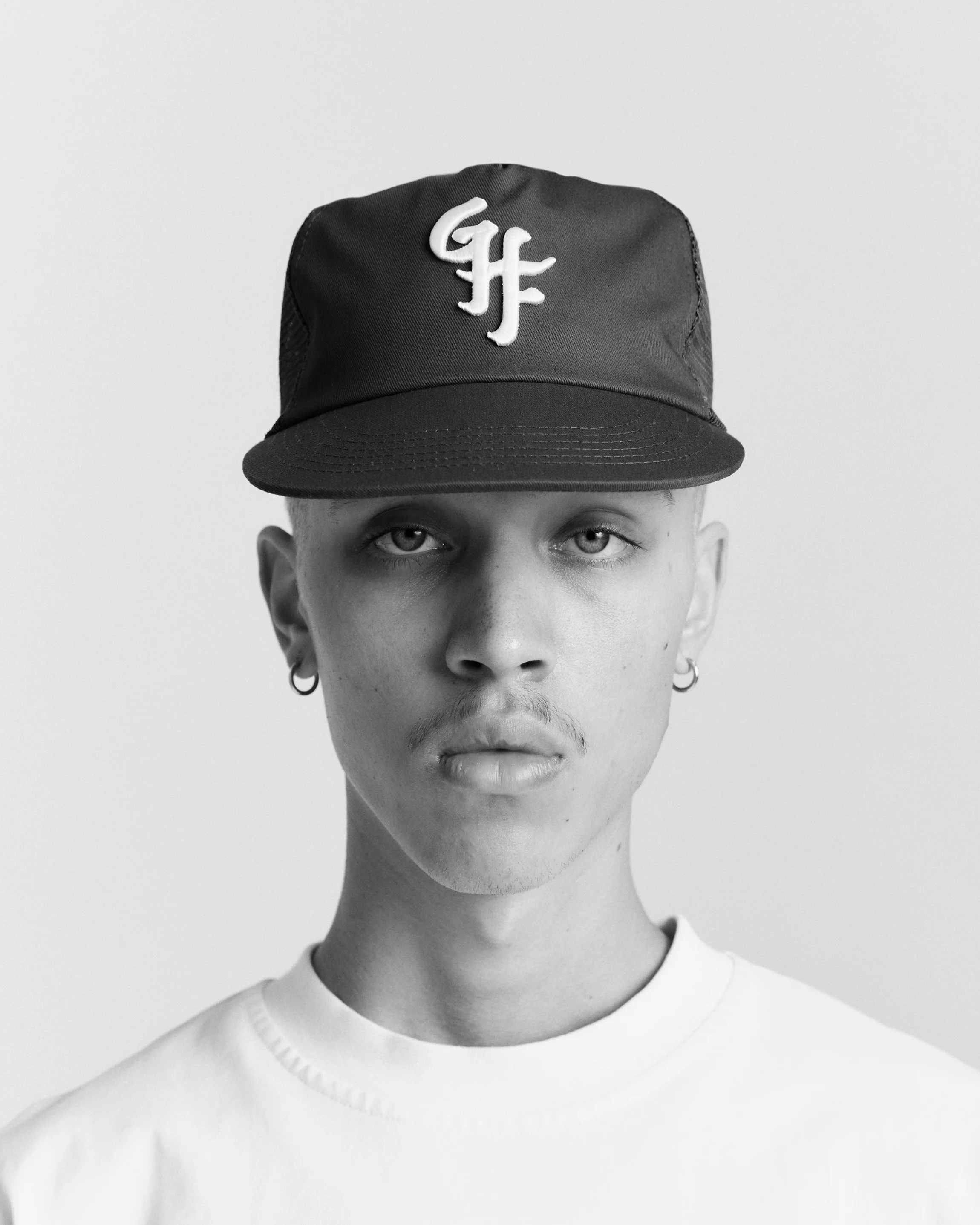 Glass Half Full Trucker Cap - 5 Panel - Black - Image 4