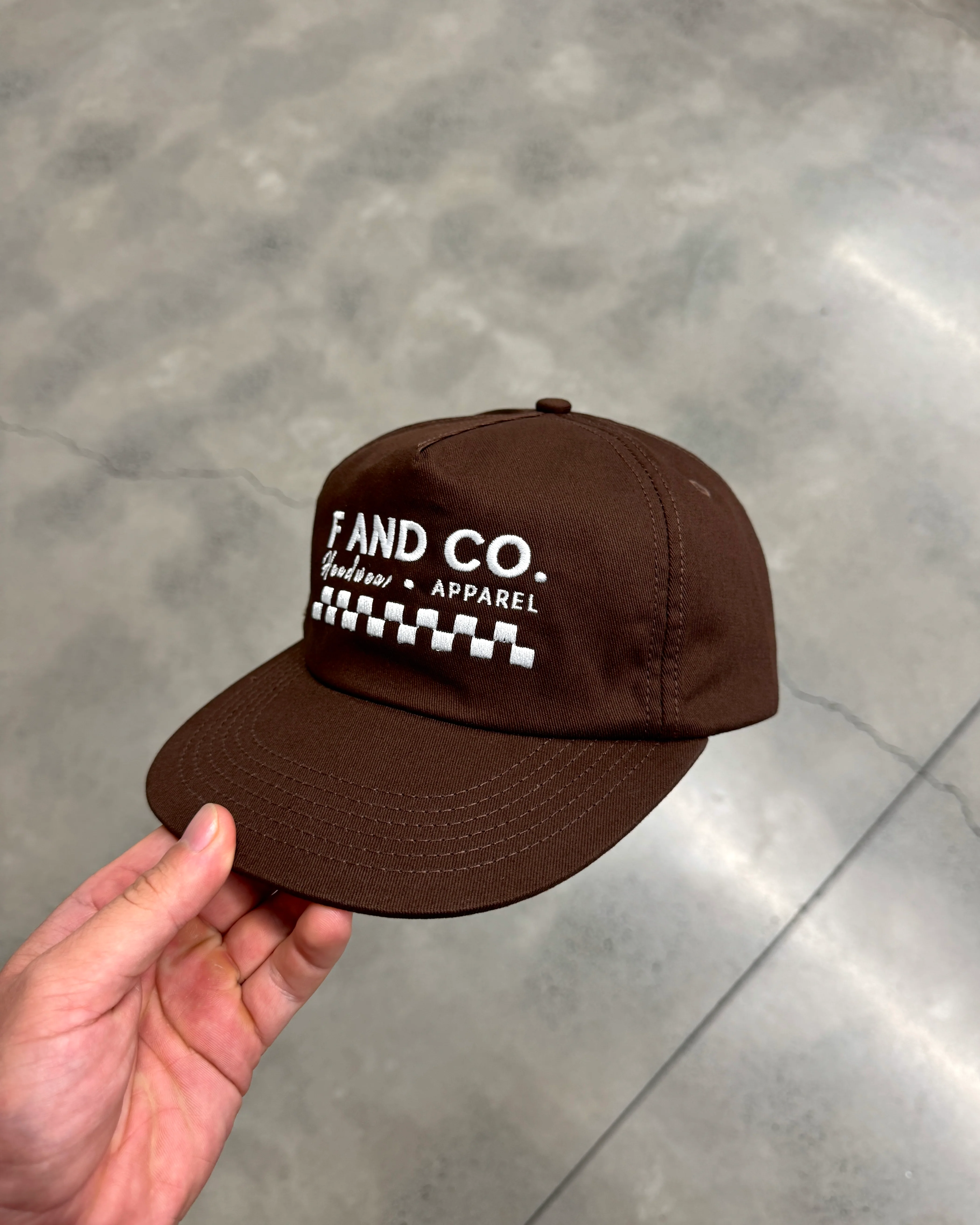 Logo Cap - 5 Panel - Brown - Image 4