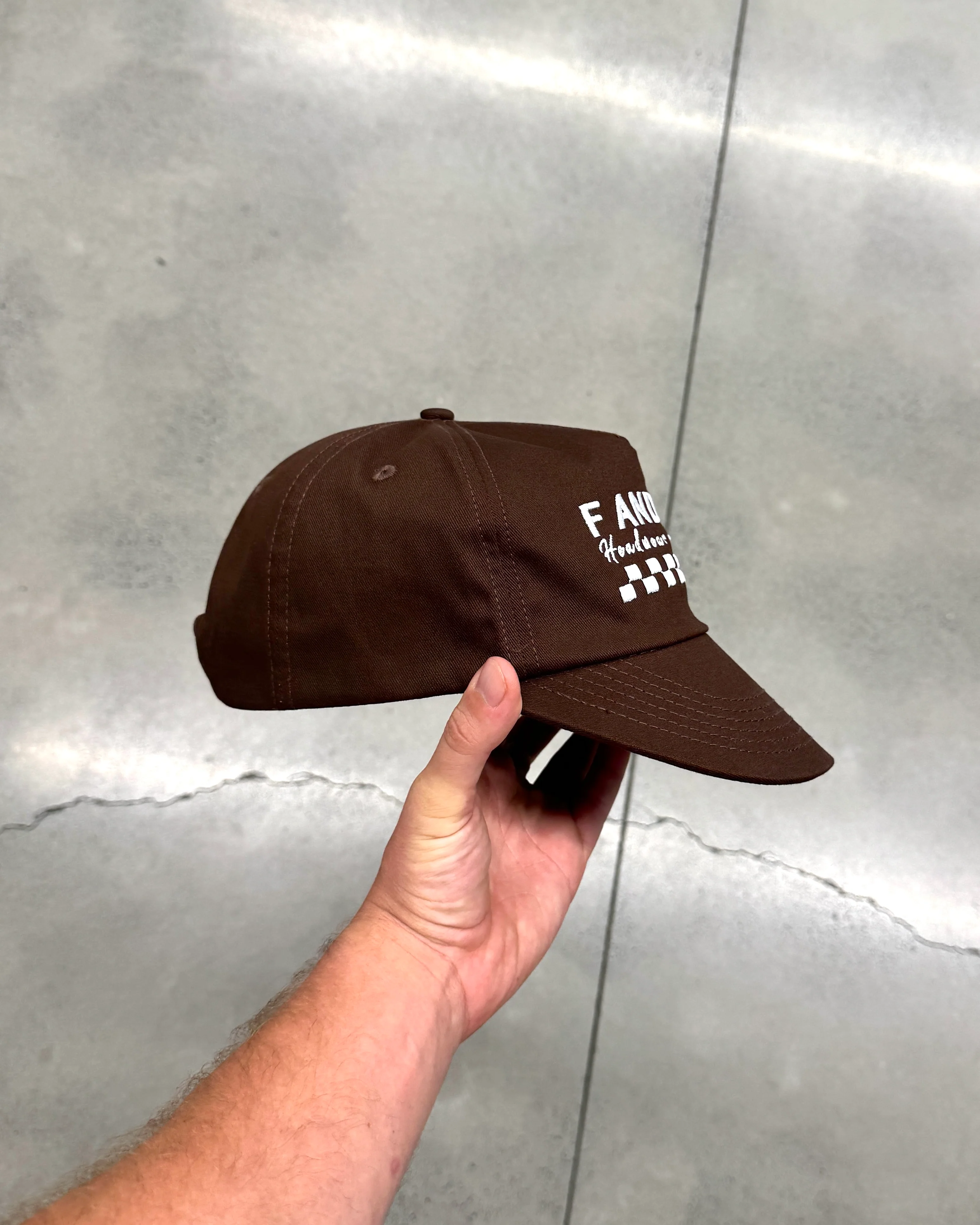 Logo Cap - 5 Panel - Brown - Image 5