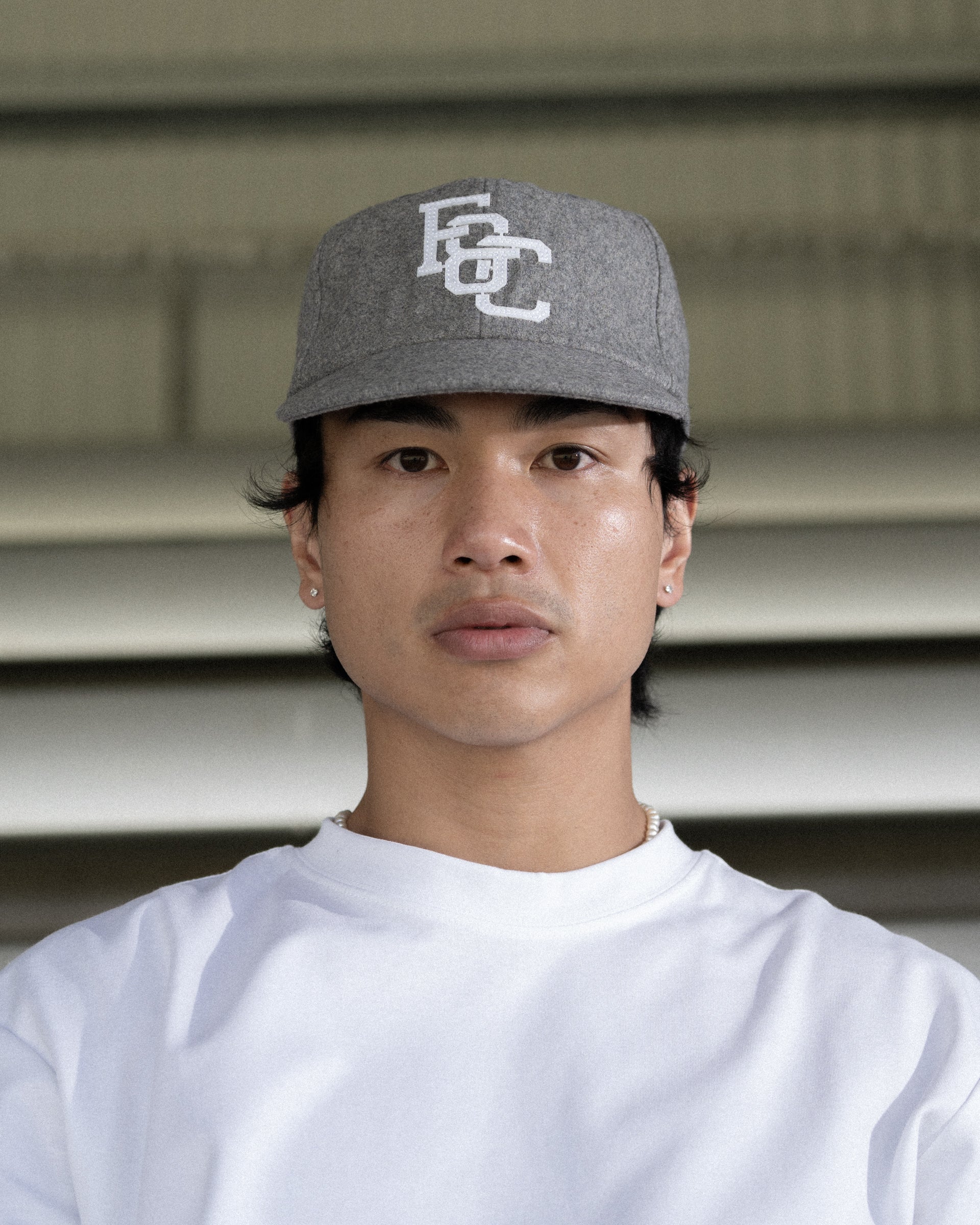 Monogram Ball Cap - Short Brim 6 Panel - Smoke Grey - Image 7