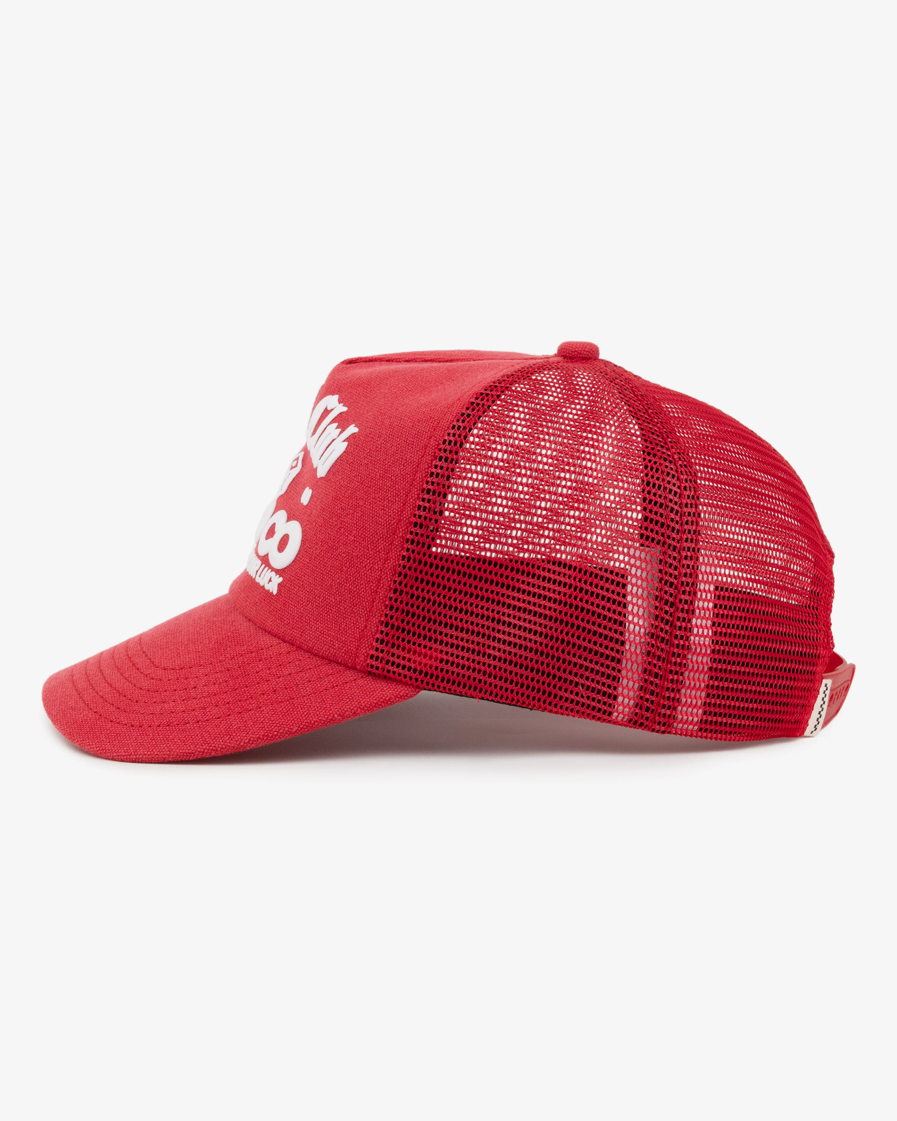 Social Club Trucker Cap - Ball Trucker - Washed Red - Image 4