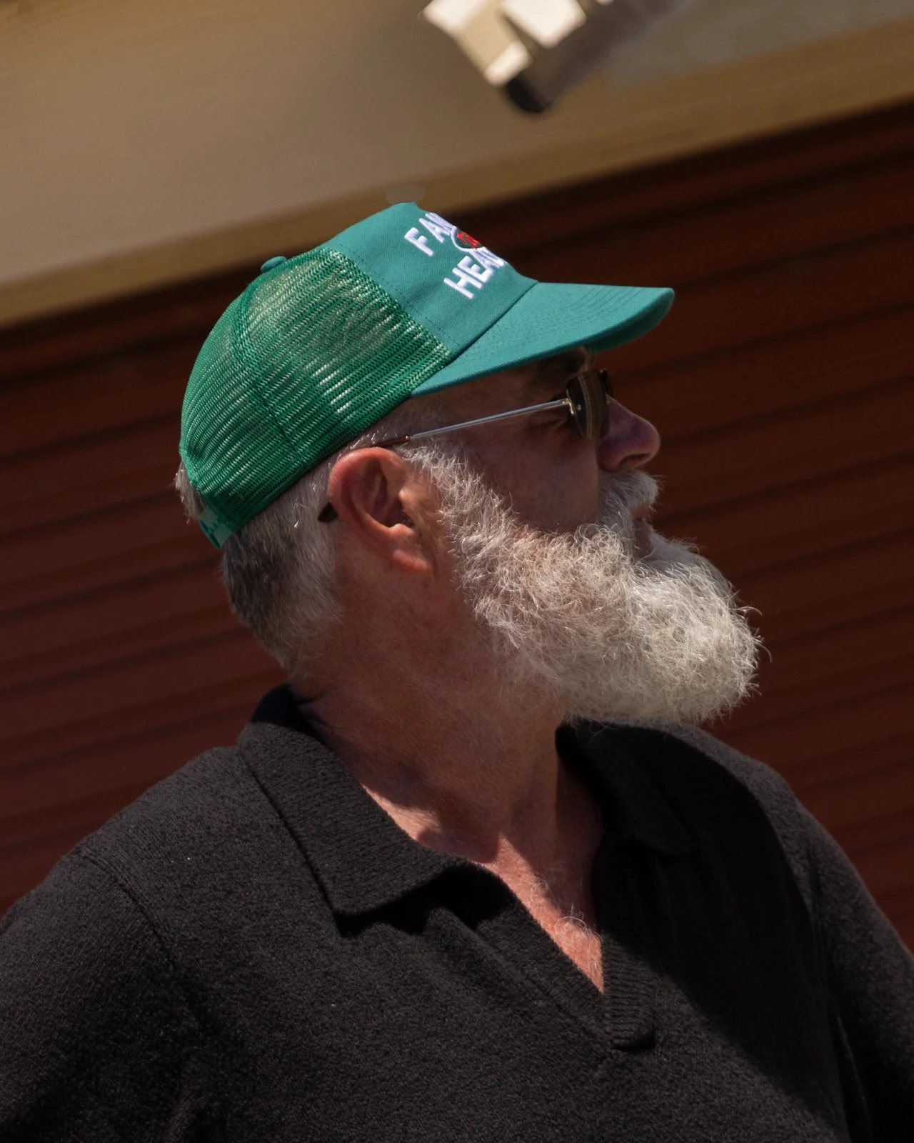 Vintage Trucker Cap - Wide Brim 5 Panel - Washed Sea Green - Image 6