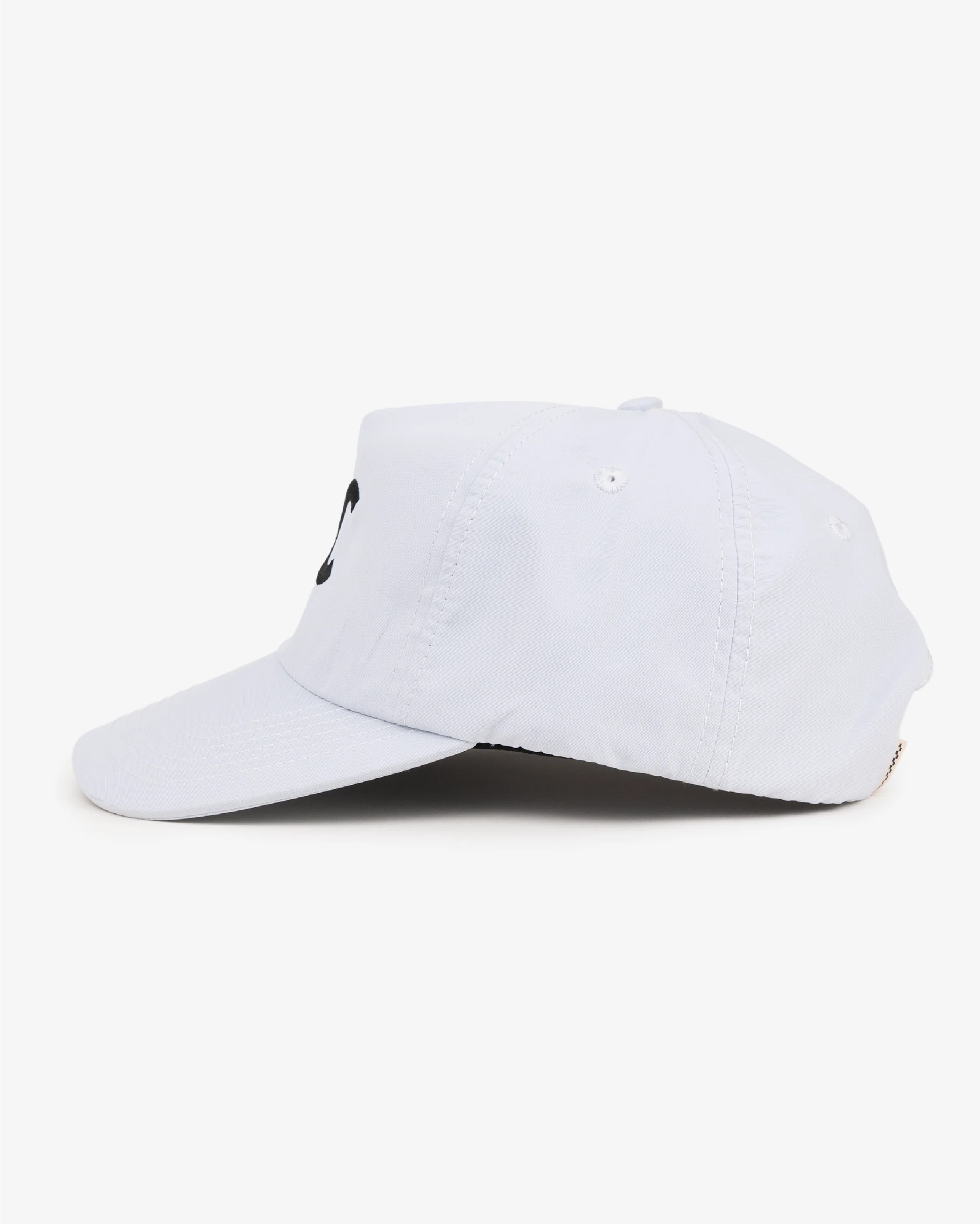 F&C Nylon Cap - Wide Brim 5 Panel - White - Image 3